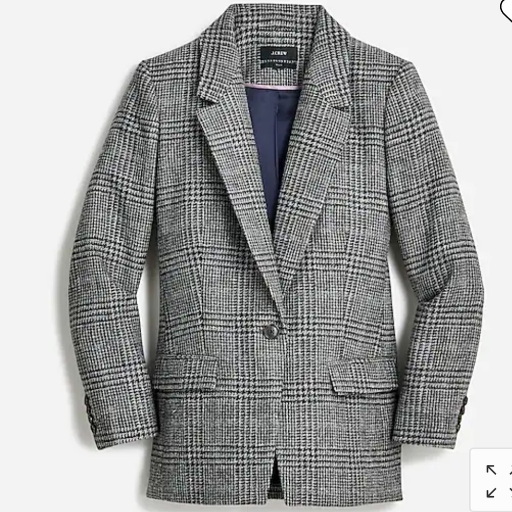 100% Wool Houndstooth Blazer - Size 4 - Picture 3 of 5